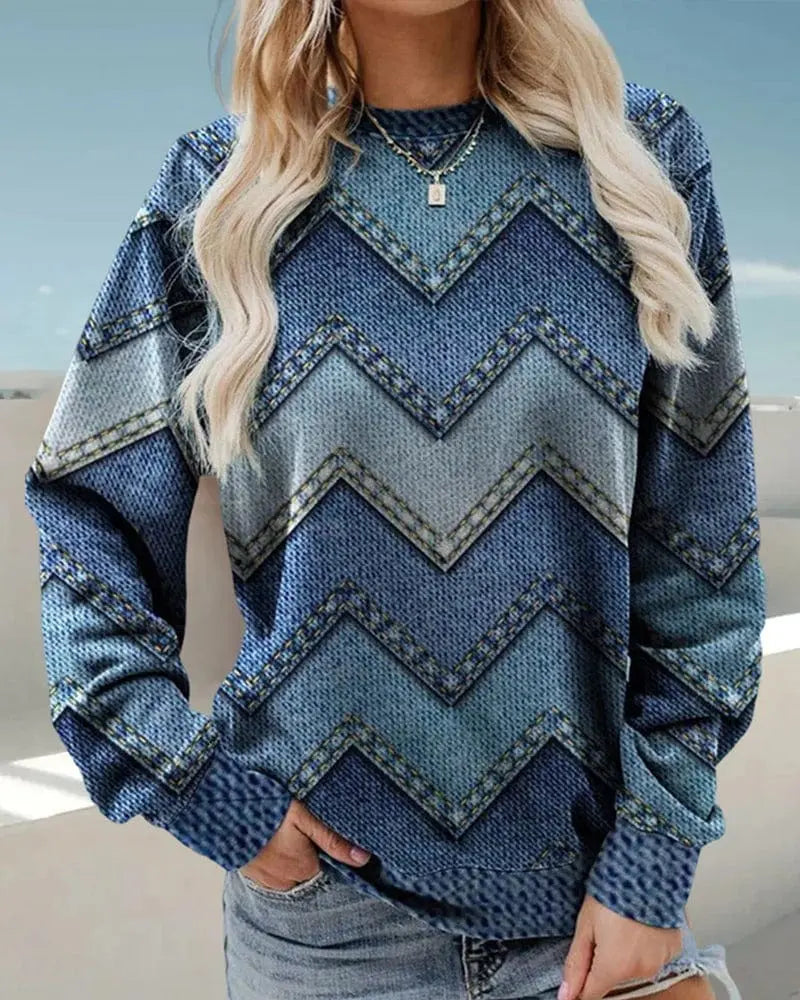 Denim genser for kvinner Motelys