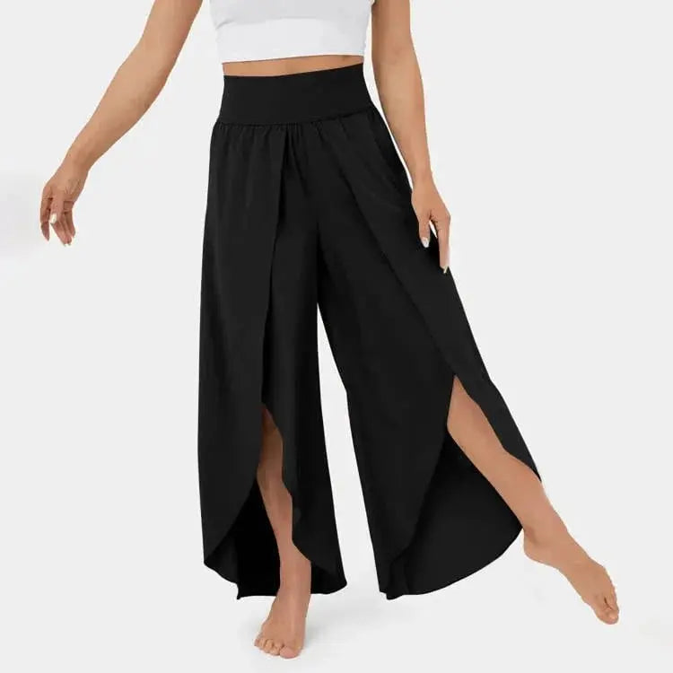 FlowFit - Yoga-bukser med Vide Ben for Komfort og Stil Motelys