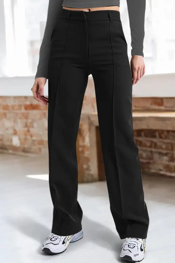 FashionWave - Rette, Faste Bukser for Moderne Stil Motelys