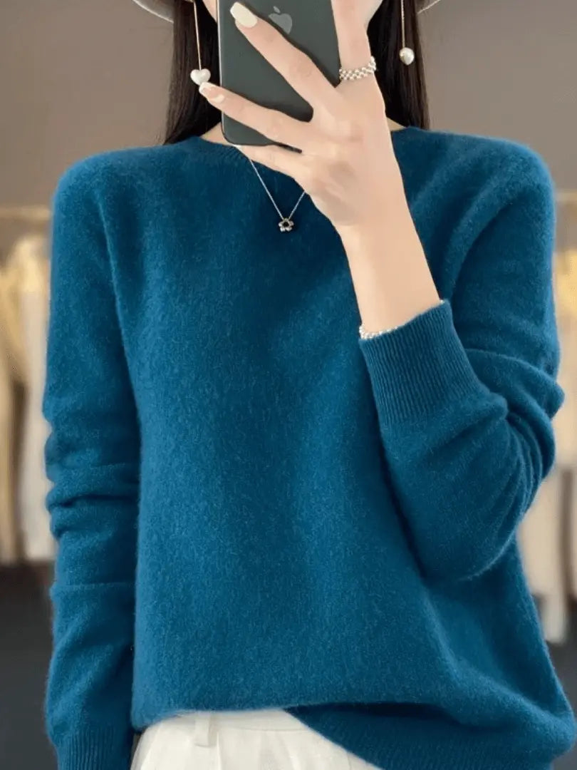 Cashmere Luxe - Elegante Cashmere Kvinne Genser for Hverdagsstil Motelys