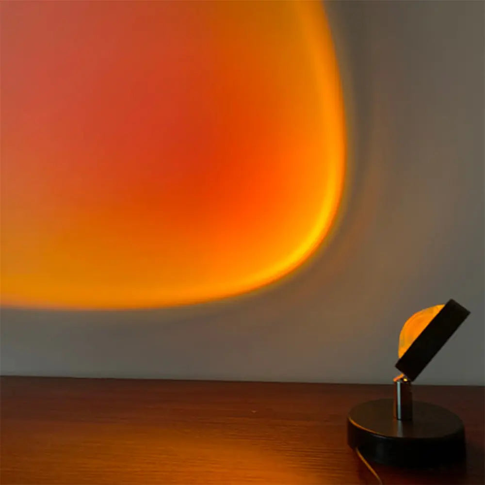 SunsetGlow - Solnedgang Bordlampe for Unik Stemmning Motelys