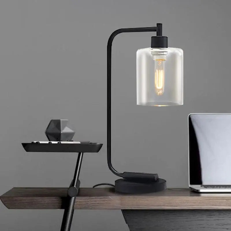 LumeSphere - Stilren Sylindrisk Bordlampe for Et Moderne Hjem Motelys