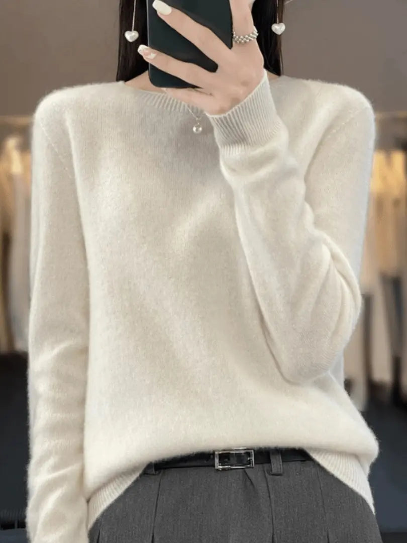 Cashmere Luxe - Elegante Cashmere Kvinne Genser for Hverdagsstil Motelys
