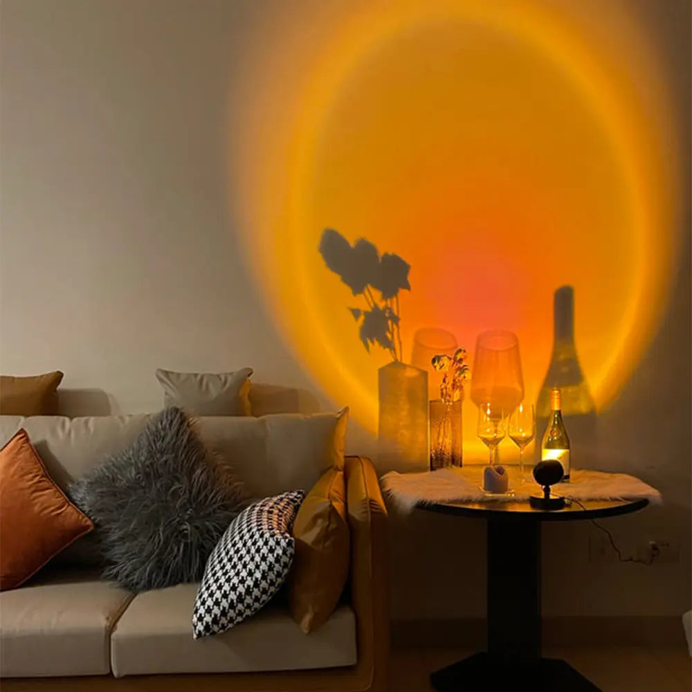 SunsetGlow - Solnedgang Bordlampe for Unik Stemmning Motelys