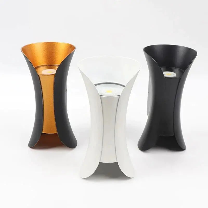 Vanntett aluminium LED-vegglampe Motelys