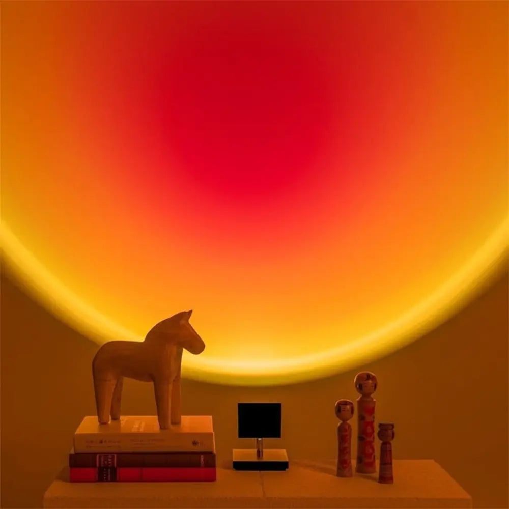 SunsetGlow - Solnedgang Bordlampe for Unik Stemmning Motelys