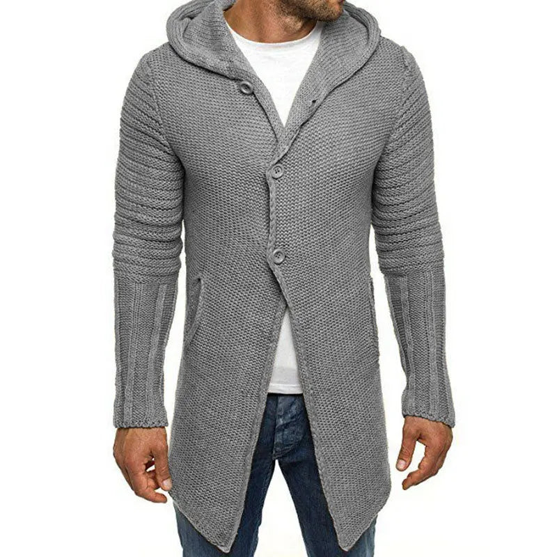 CozyFit - Cardigan med Hette for Menn i Komfortabel Design Motelys