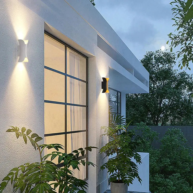 Vanntett aluminium LED-vegglampe Motelys