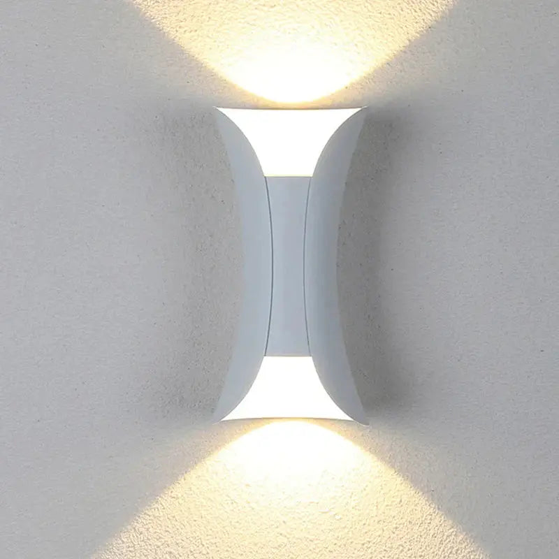 Vanntett aluminium LED-vegglampe Motelys