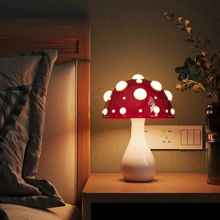 GlowMush - Trendy Mushroom LED-bordlampe for Stemningsfull Belysning Motelys