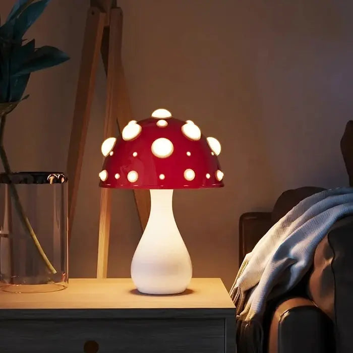 GlowMush - Trendy Mushroom LED-bordlampe for Stemningsfull Belysning Motelys
