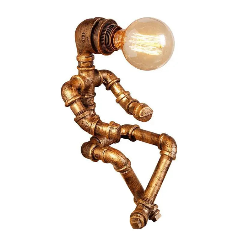 SteelCraft - Trendy Robotlampe i Jern for Moderne Interiør Motelys