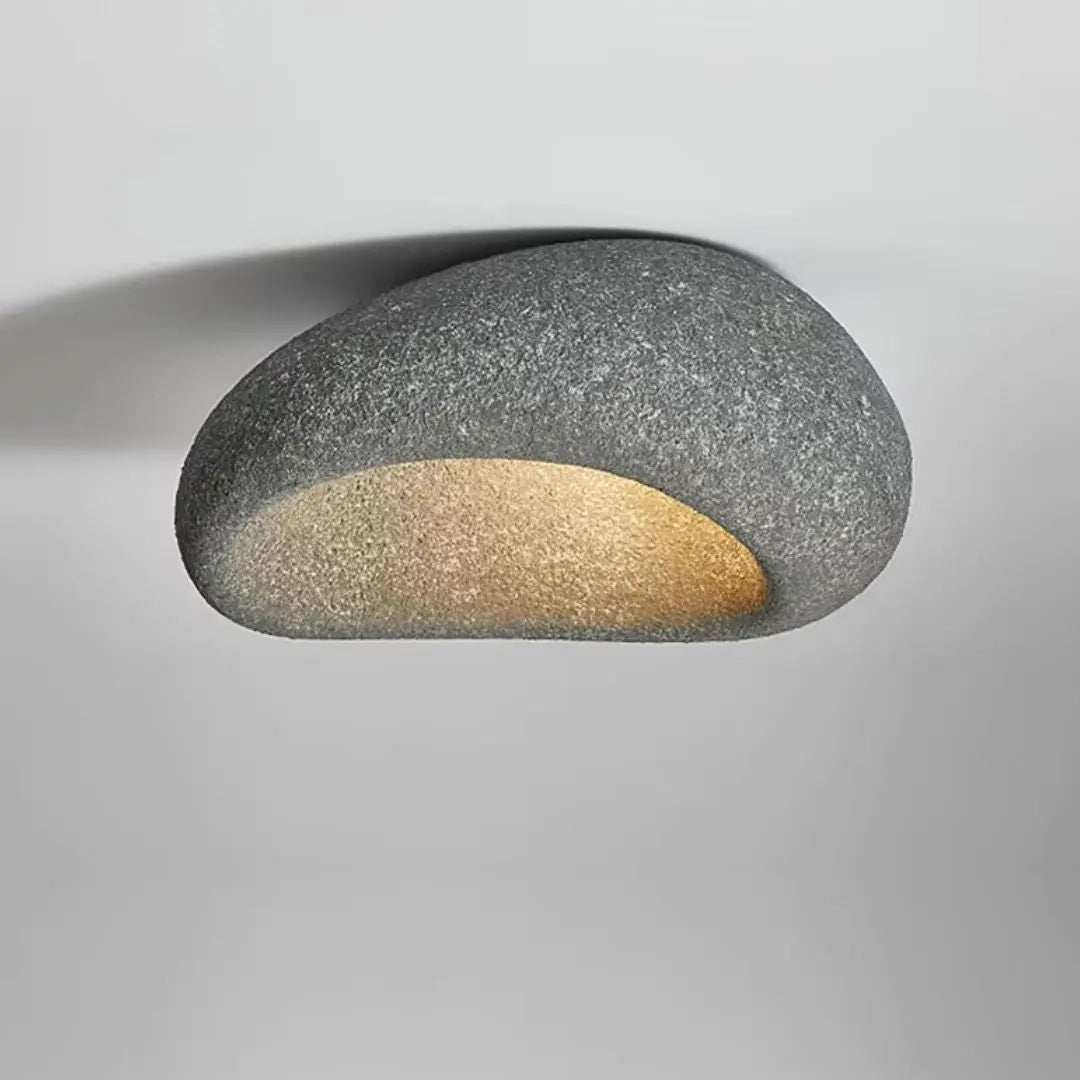 LunaGlow - Pebble-Formet Taklampe for Unik Belysning Motelys