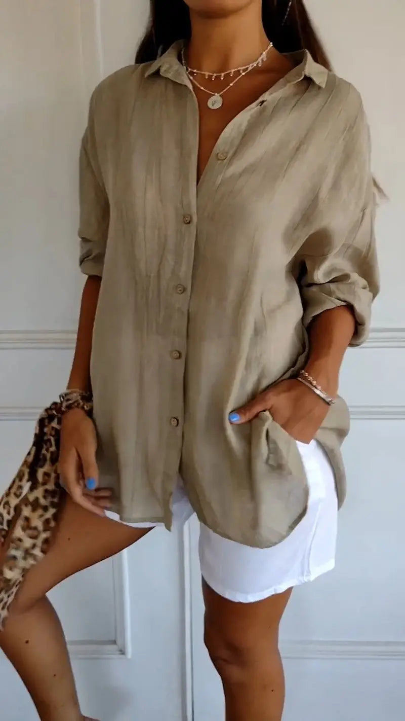 ChicWave - Elegant Sommerbluse for Stilbevisste Kvinner Motelys