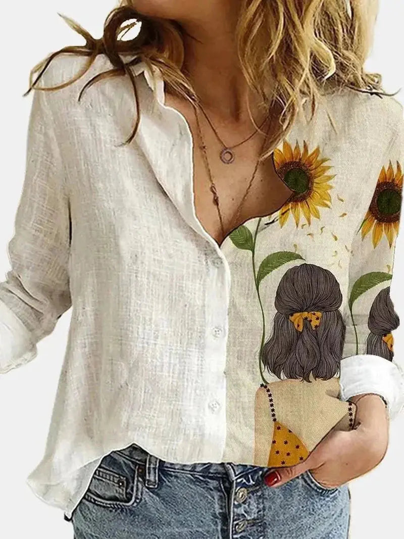 ChicSummer - Sommerchic Skjorte for Kvinner med Stil og Komfort Motelys