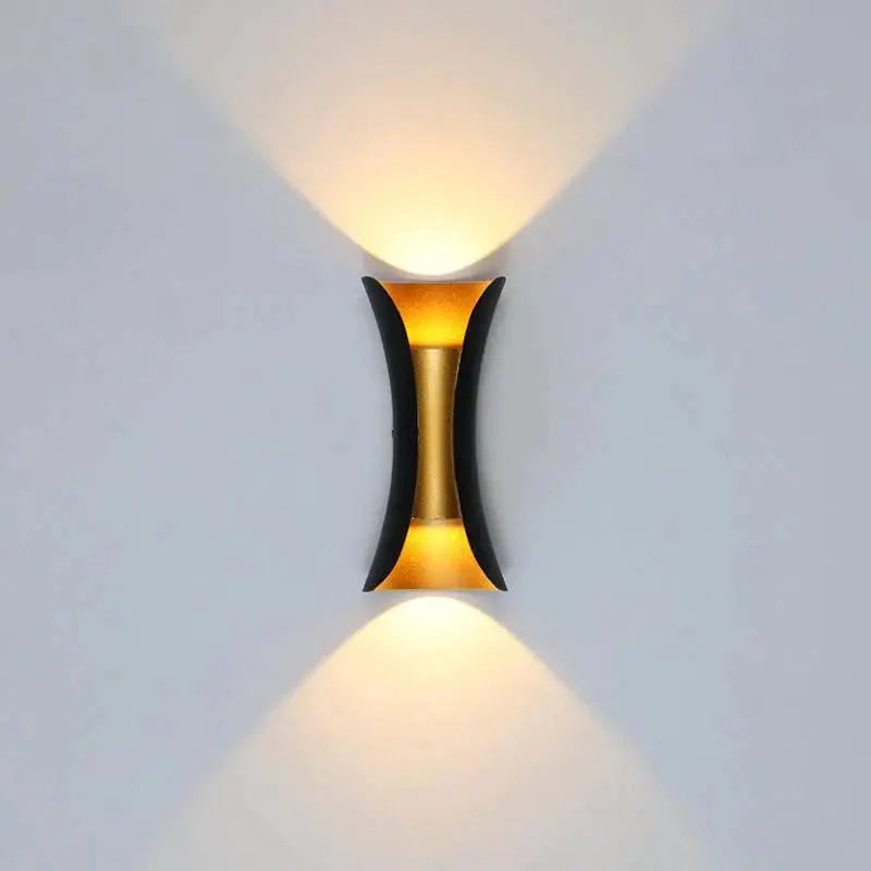 Vanntett aluminium LED-vegglampe Motelys
