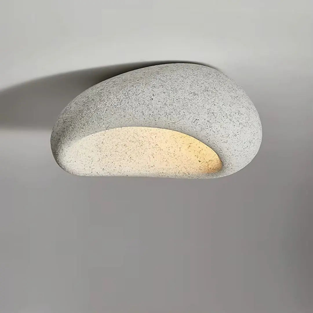 LunaGlow - Pebble-Formet Taklampe for Unik Belysning Motelys