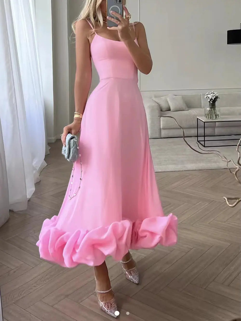 BohoVibe - Eventyrlig Boho-Kjole for Uformell Stil Motelys