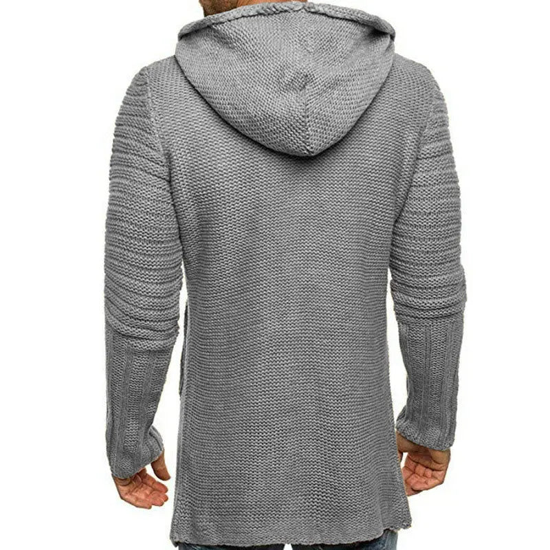 CozyFit - Cardigan med Hette for Menn i Komfortabel Design Motelys