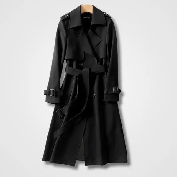 StyleMuse - Elegant Trench Coat til Kvinder for Kritiske Værforhold Motelys