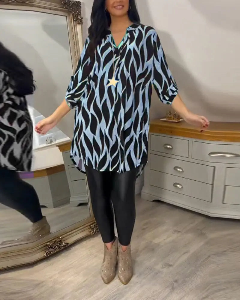 StyleVibe - Bluse til Kvinner for Uformell Eleganse Motelys