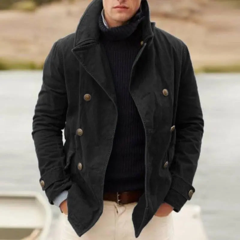 DenimVogue - Stilig Denimjakke med Knappelukking for Alle Anledninger Motelys