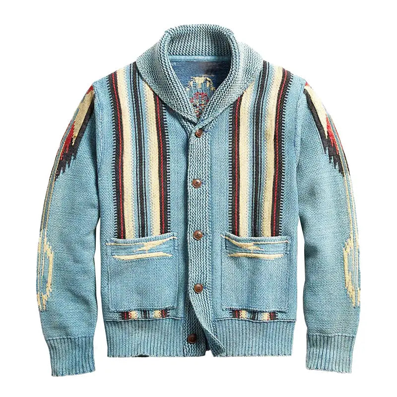 CozyLayers - Langermet Strikkecardigan for Menn med Stil Motelys