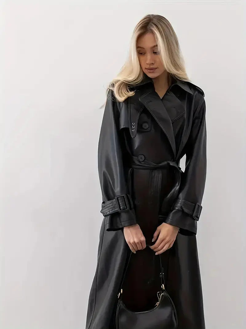 ChicLeather - Vinterfrakk i Skinn til Dame for Style og Komfort Motelys