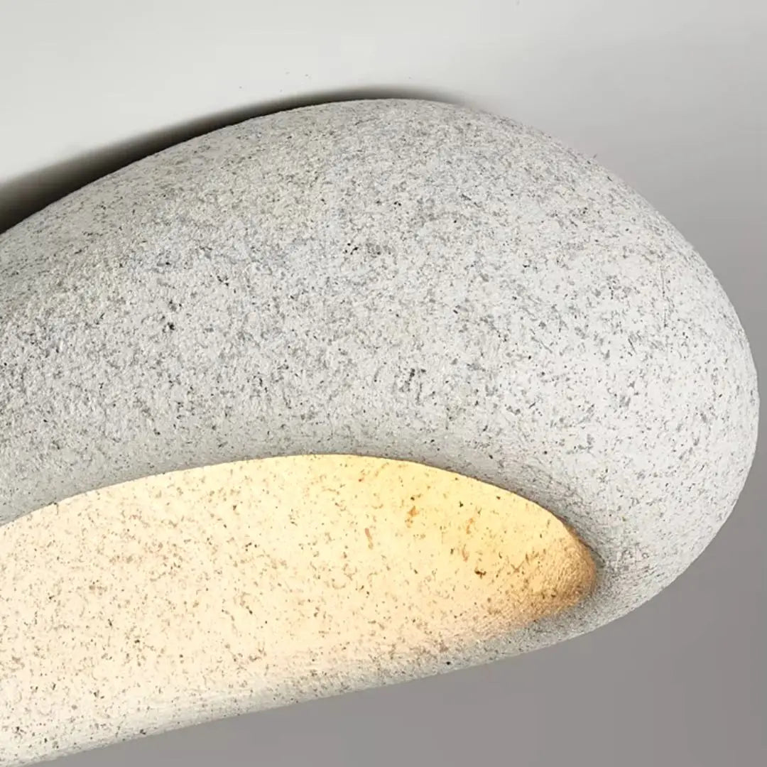 LunaGlow - Pebble-Formet Taklampe for Unik Belysning Motelys