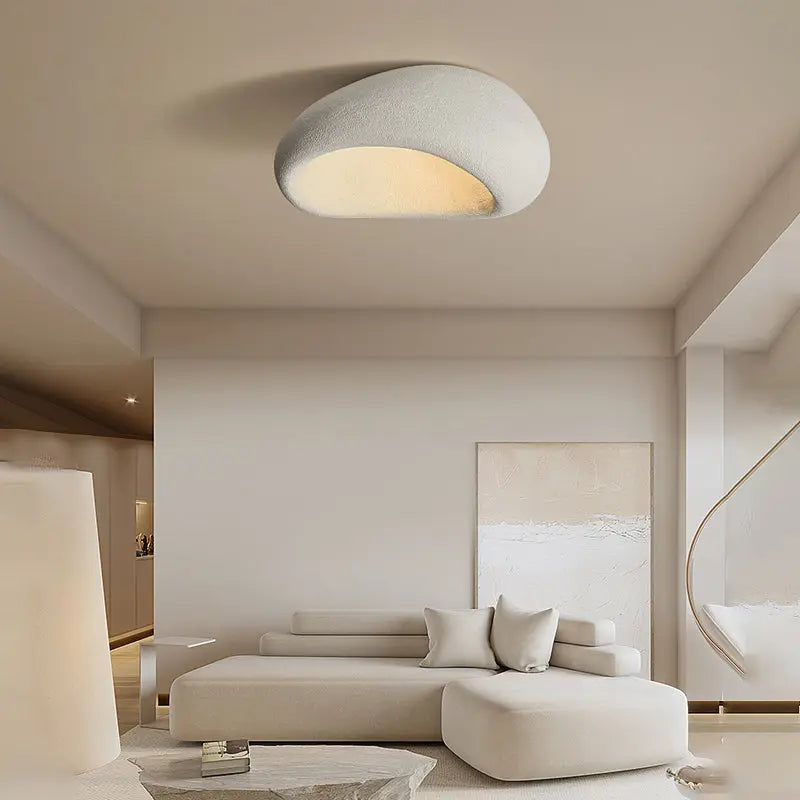 LunaGlow - Pebble-Formet Taklampe for Unik Belysning Motelys