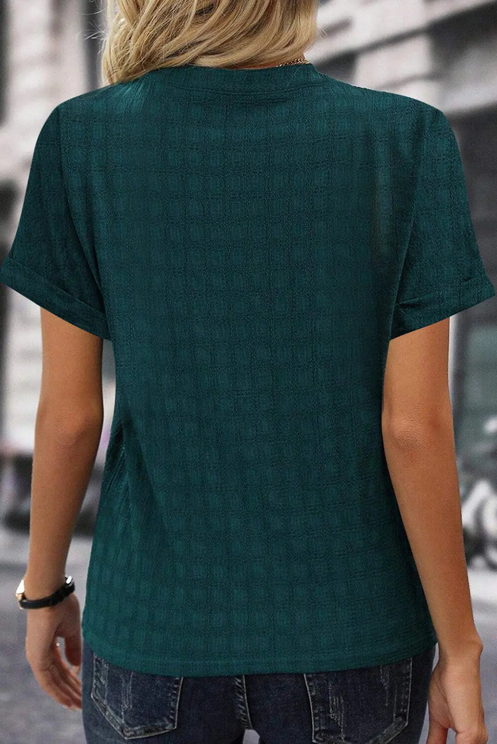ChicStyle - Trendy Bluse med Delt Hals Motelys