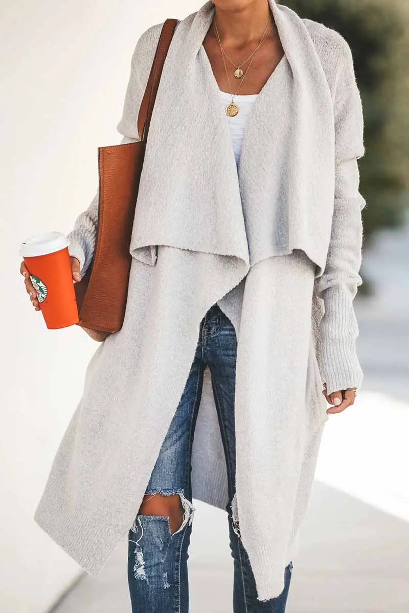 ComfyLayers - Løs Cardigan for Uformell Eleganse Motelys