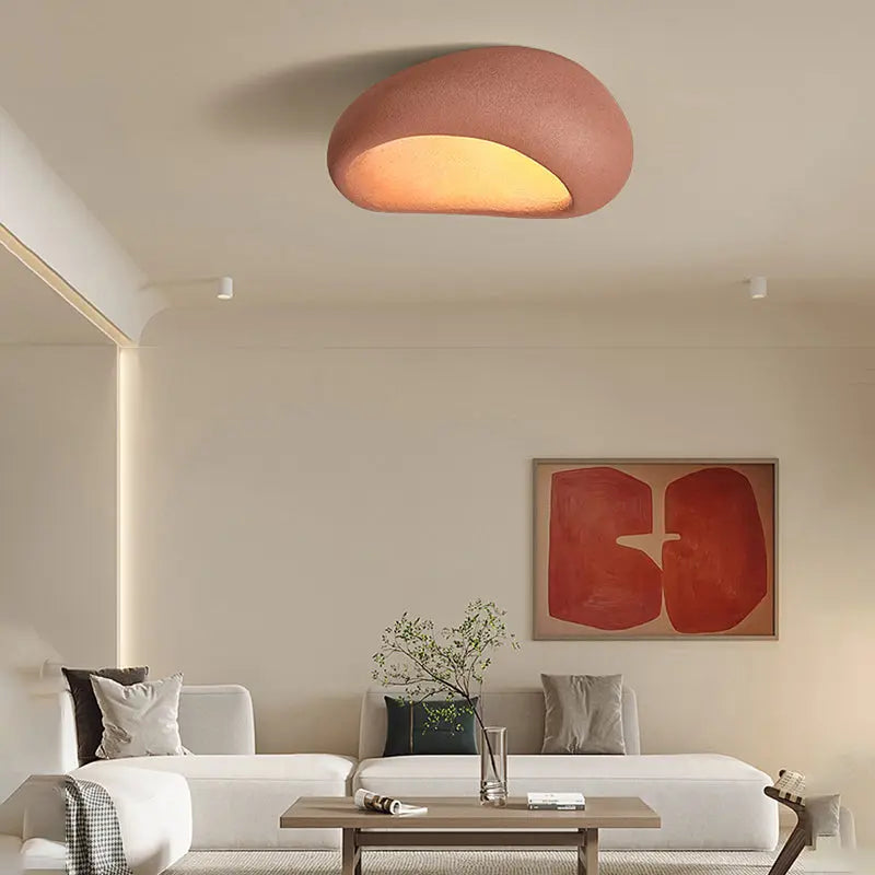 LunaGlow - Pebble-Formet Taklampe for Unik Belysning Motelys