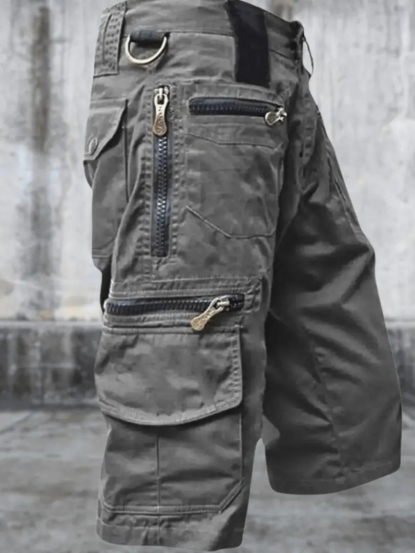 AdventureGear - Allsidige Cargo Shorts For Menn i Komfortabelt Design Motelys