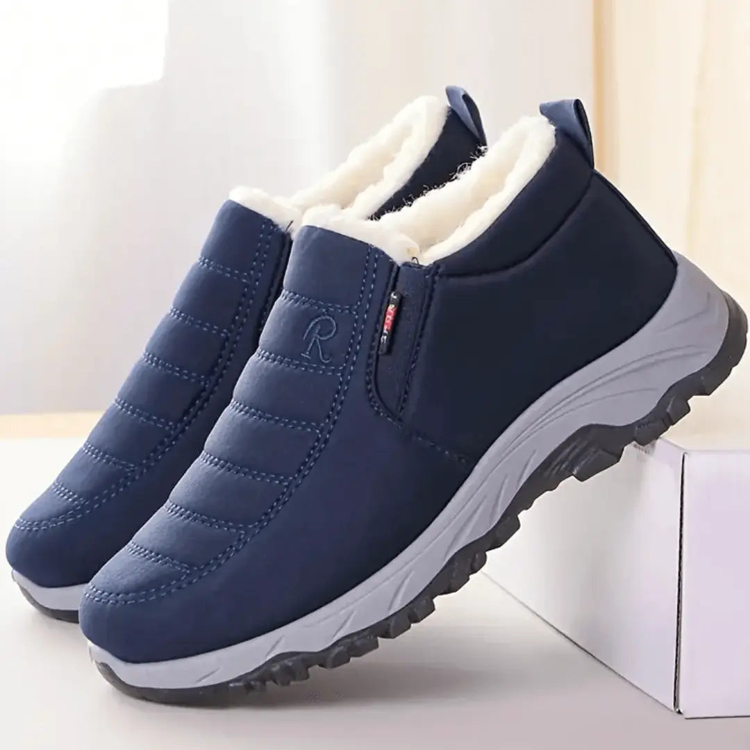 CozyMen Vintervarme Tøfler med Slip-On Design – Fleecefôrede for Innendørs og Utendørs Bruk Motelys