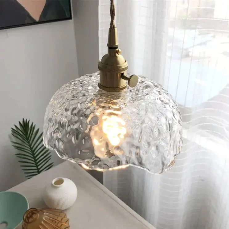 BrassGlow - Elegant Pendellampe i Messingglass for Stilfulle Rom Motelys