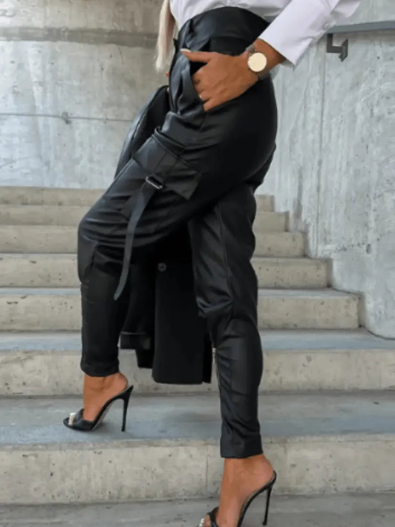 FashionPulse - Stilige Elegante Cargo-Bukser for Modern Uttrykk Motelys