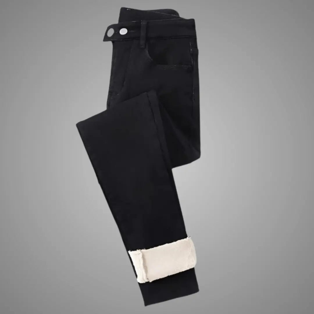 CozyTrend - Vinterjeans til Kvinner for Optimal Komfort Motelys