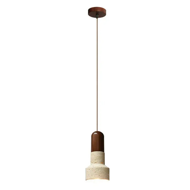 StoneGlow - Elegant Pendellampe i Naturstein for Unik Belysning Motelys