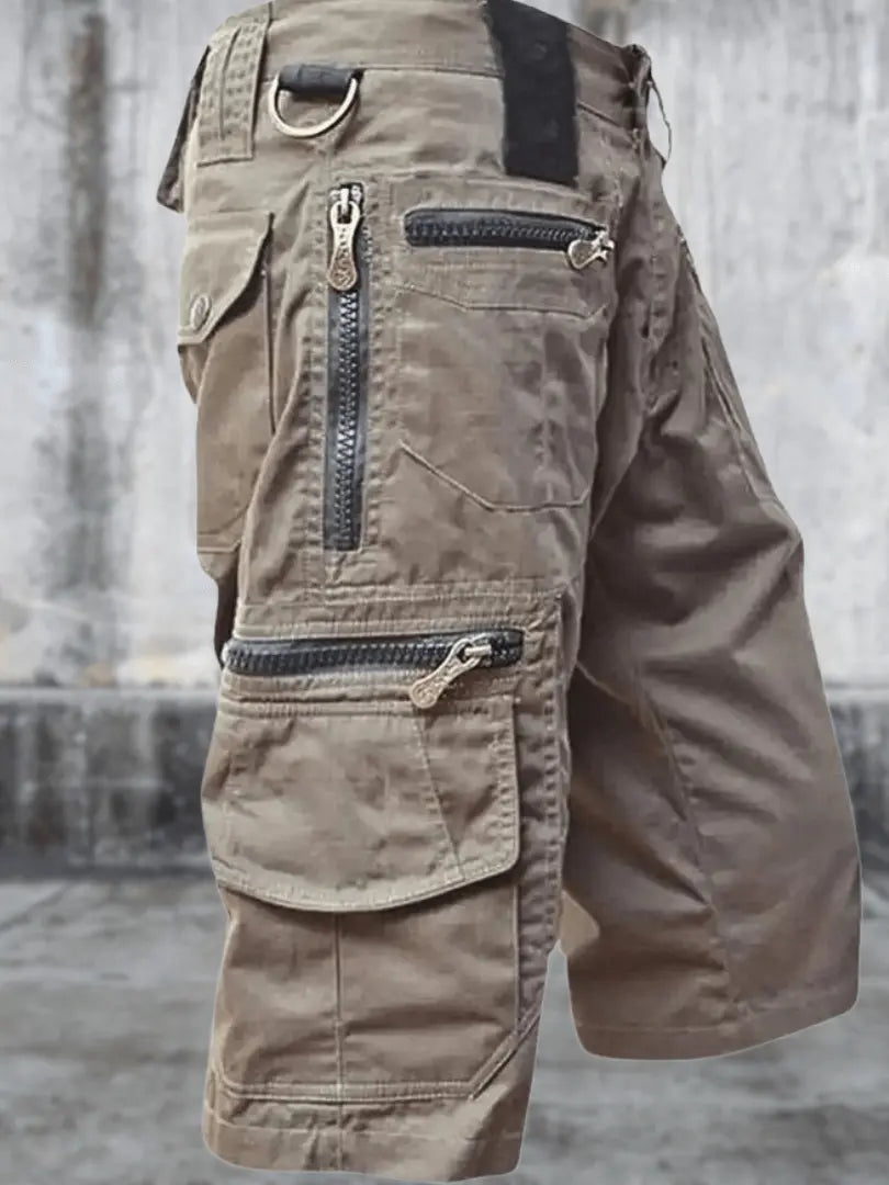 AdventureGear - Allsidige Cargo Shorts For Menn i Komfortabelt Design Motelys