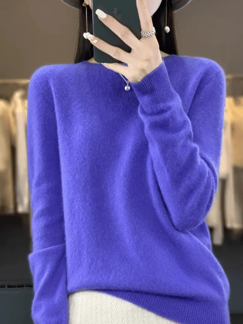 Cashmere Luxe - Elegante Cashmere Kvinne Genser for Hverdagsstil Motelys