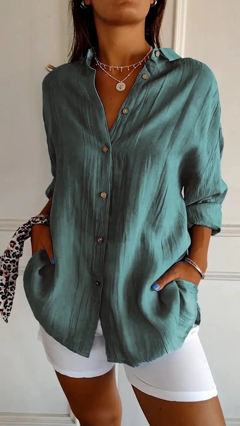 ChicWave - Elegant Sommerbluse for Stilbevisste Kvinner Motelys
