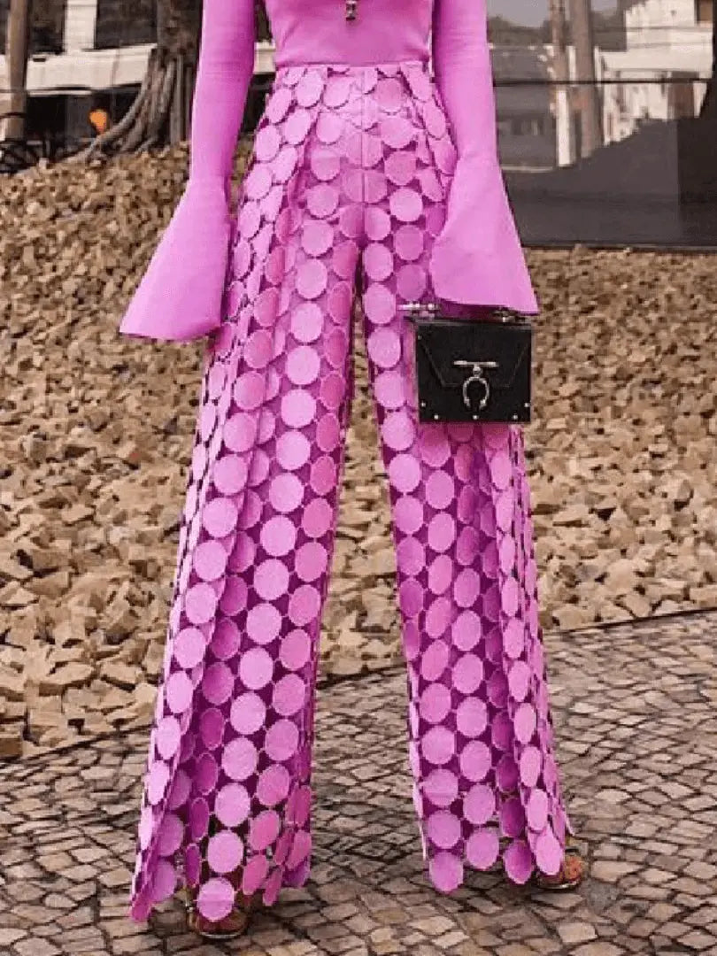StyleSpot - Trendy Polkadot-Bukser for Uformell Eleganse Motelys