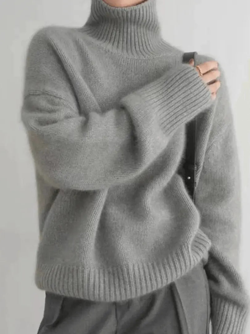 Cashmere Luxe - Elegant Turtleneck-genser i Kasjmir For Kjølig Vær Motelys