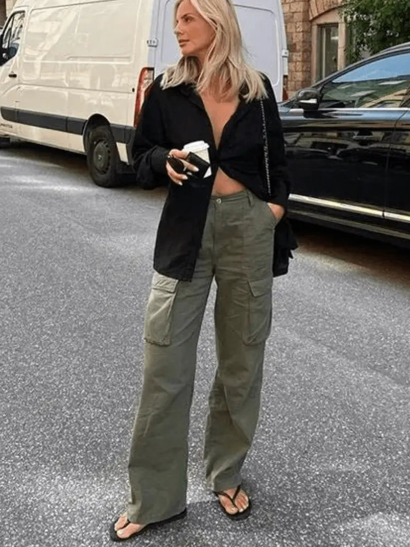UrbanChic - Praktiske Cargobukse for Kvinner med Stil Motelys
