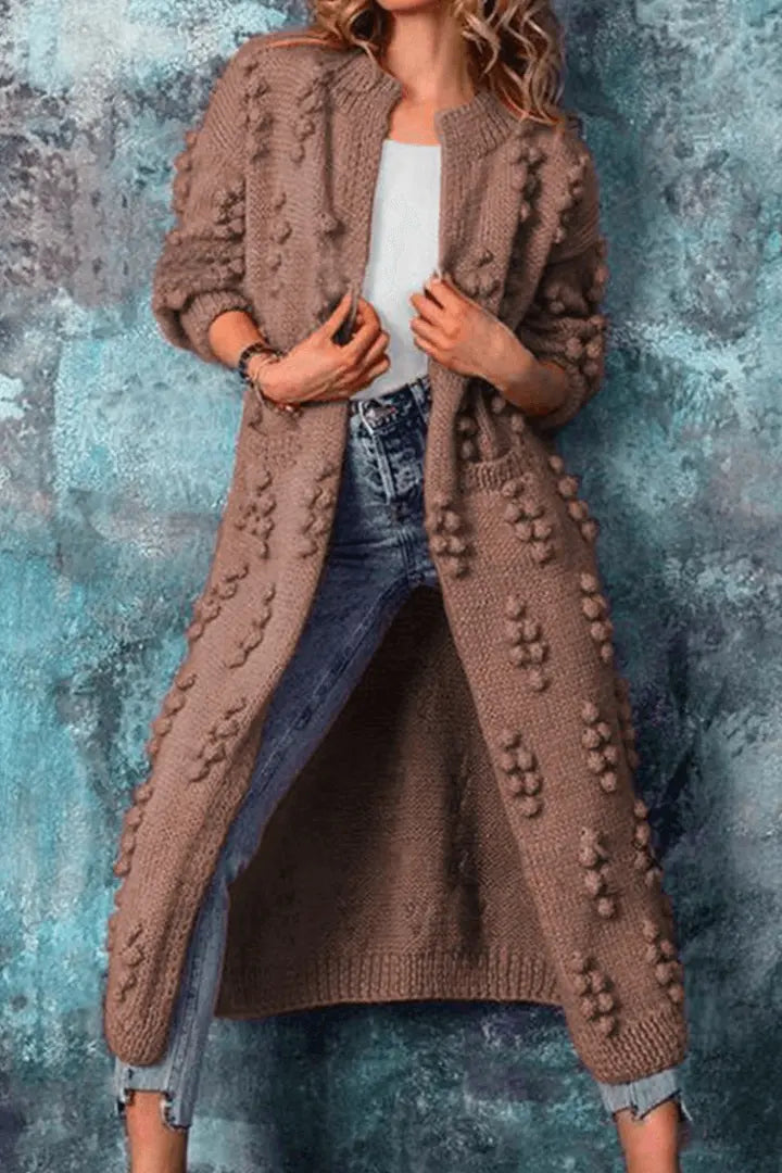 CozyWear - Strikket cardigan for Kvinner Motelys