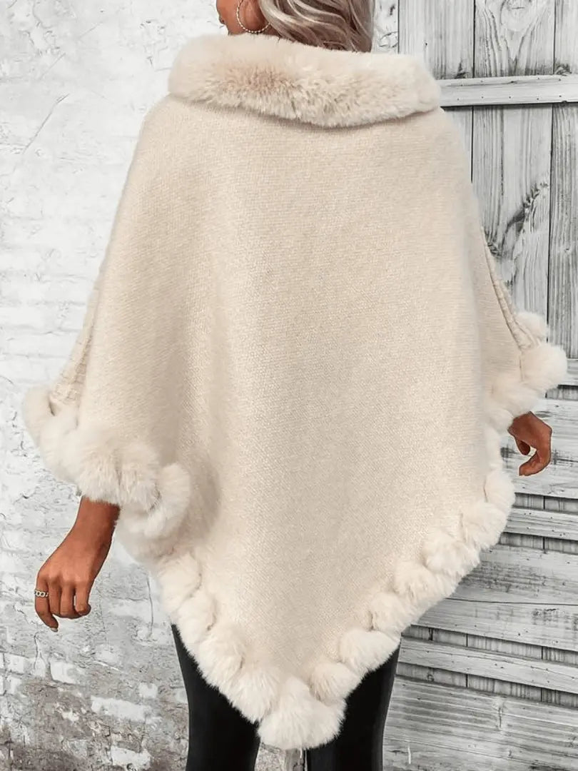 CozyWrap - Chic Poncho Vest til Dame for Allsidig Stil Motelys