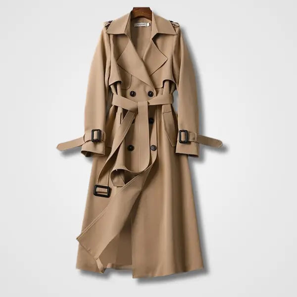 StyleMuse - Elegant Trench Coat til Kvinder for Kritiske Værforhold Motelys
