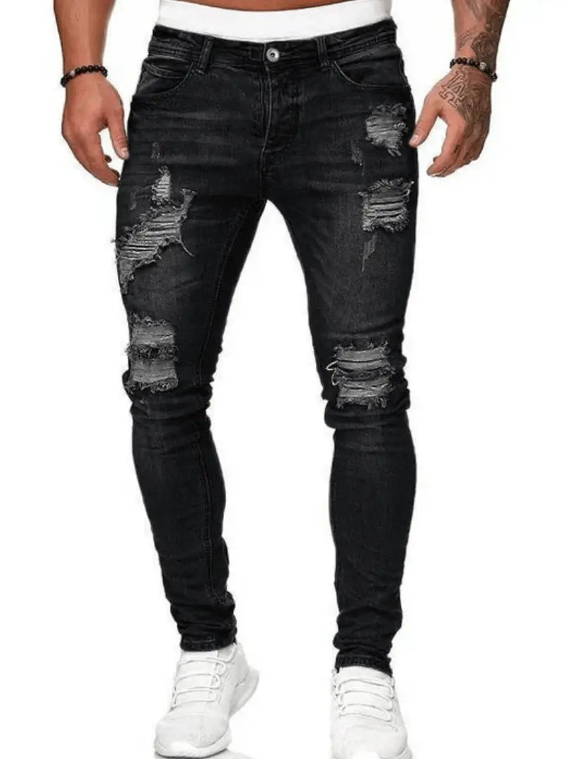 TrendFlex - Moderne Slim Fit Jeans For Menn Som Får Deg Til Å Se Bra Ut Motelys