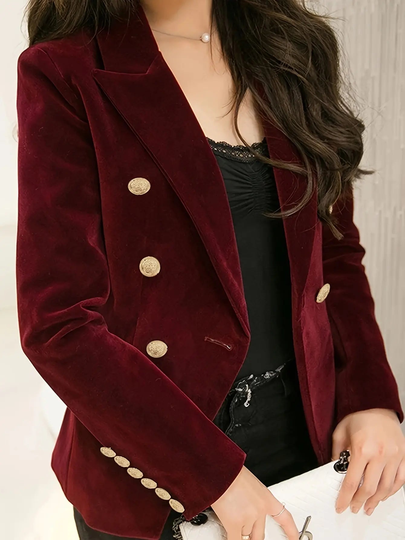 fløyelsblazer til kvinner Motelys